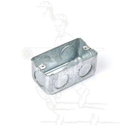 جعبه اتصال الکتریکی مستطیلی ضد زنگ با روکش فلزی جعبه اتصال 1.0mm-1.6mm