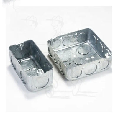 جعبه اتصال الکتریکی مستطیلی ضد زنگ با روکش فلزی جعبه اتصال 1.0mm-1.6mm